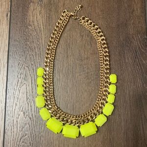 Neon Yellow Statement necklace